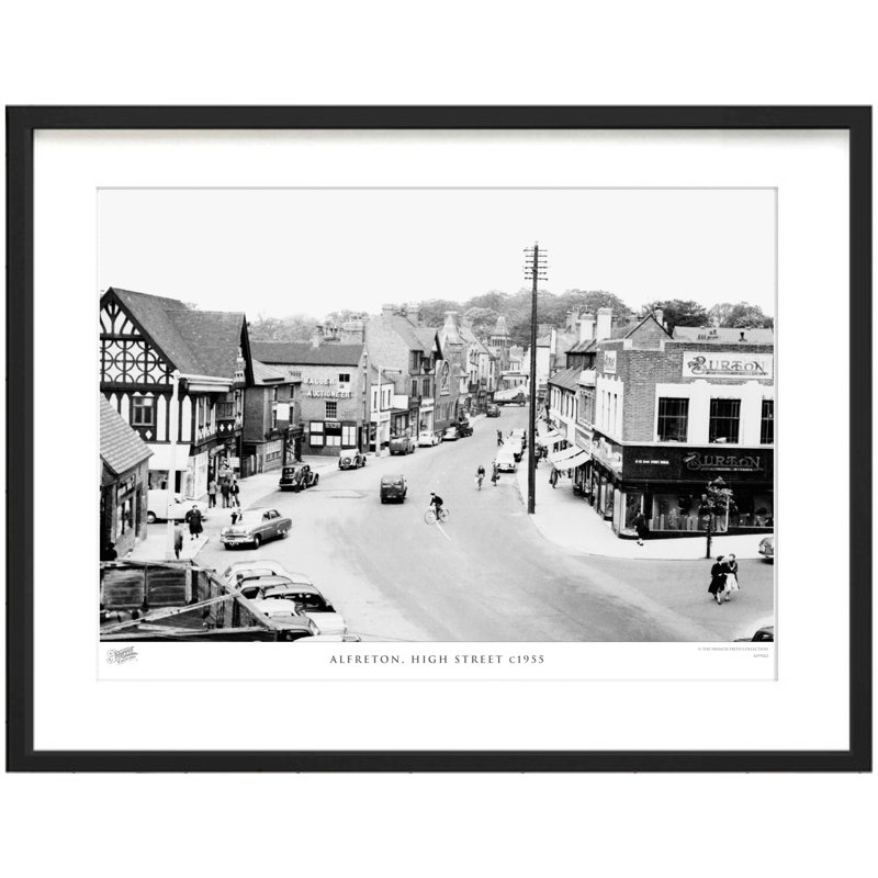 Alfreton, High Street C1955 - Single Picture Frame Print, 45cm H x 60cm W x 2.3cm D