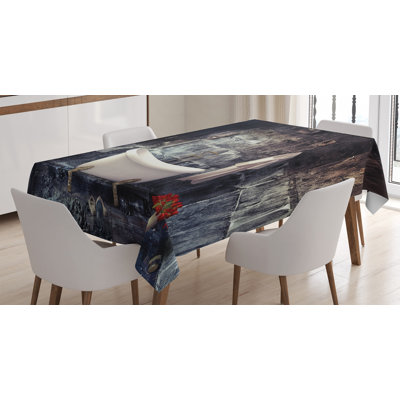 Bathtub In Old Room Bathroom Fresh Flower Bouquet Vase Victorian Retro Style Tablecloth
