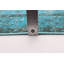 Tapis turquoise en laine noué à la main de conception unique 2000S 5 pi 5 po x 8 pi 9 po Olivers