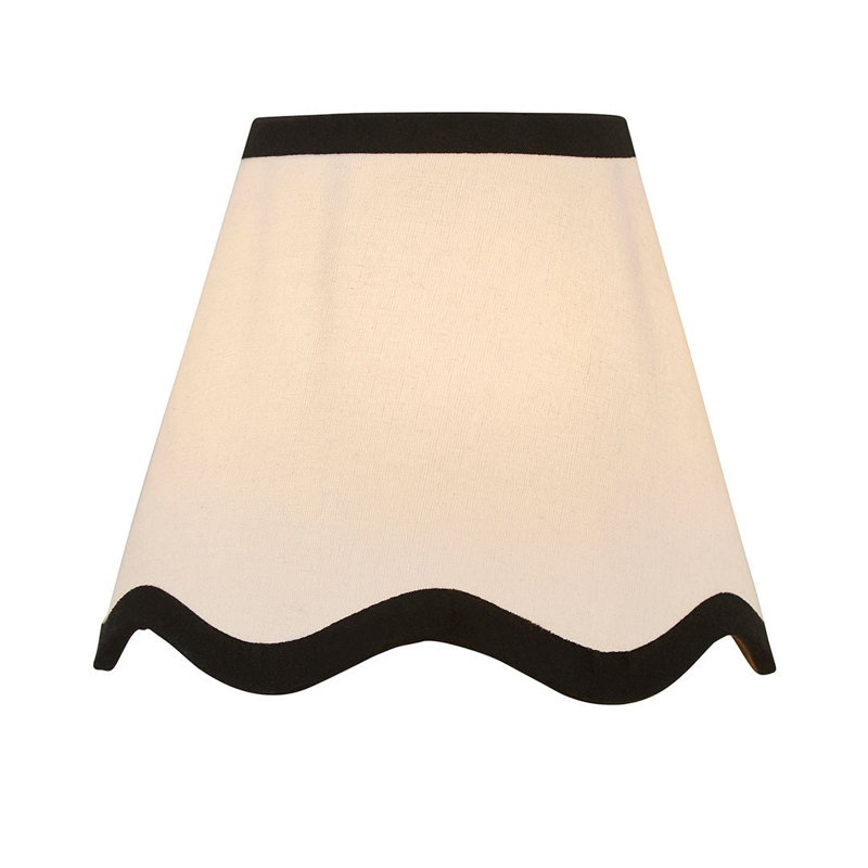 Cotton Empire Pendant Shade ( Screw On ) in Ivory, 13cm H x 15cm W x 15cm D