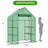 Metal-Framed PE-Covered Mini Walk-In Greenhouse With 4 Shelves-114486696-114486698