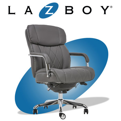 La-Z-Boy Sutherland Quilted Executive Office Chair with Padded Arms -  CHR10048B