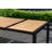 9Pc Extendable FSC Wood And Aluminum Outdoor Patio Dining Set