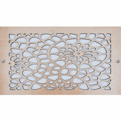 Stellar Air Wall And Ceiling Registers 4x12 (Duct Opening) 6x14 Overall Size - Floral