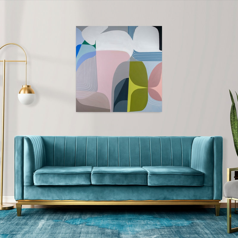 Skyway Abstract Art contemporain, H 36 po x l 36 po