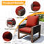Chaise en osier de bois avec coussins-108804217