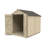 6 ft. W x 8 ft. D Wooden Overlap Apex Garden Shed with Installation Service