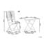 Delphos 2 - Person Patio Dining Set Square Table with Cushions Included