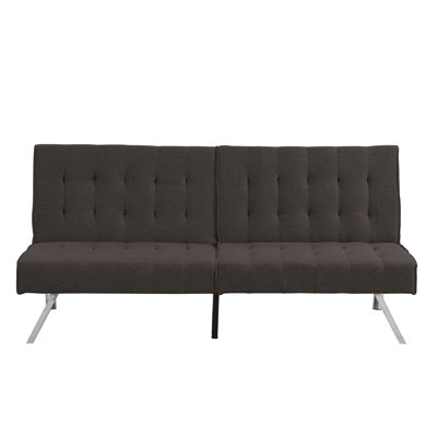 WOOD FRAME, STAINLESS LEG, FUTON, SOFA BED Espresso