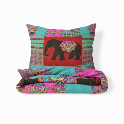 Bedding Sets Polyester Box Stitch Patchwork Duvet Cover & Insert