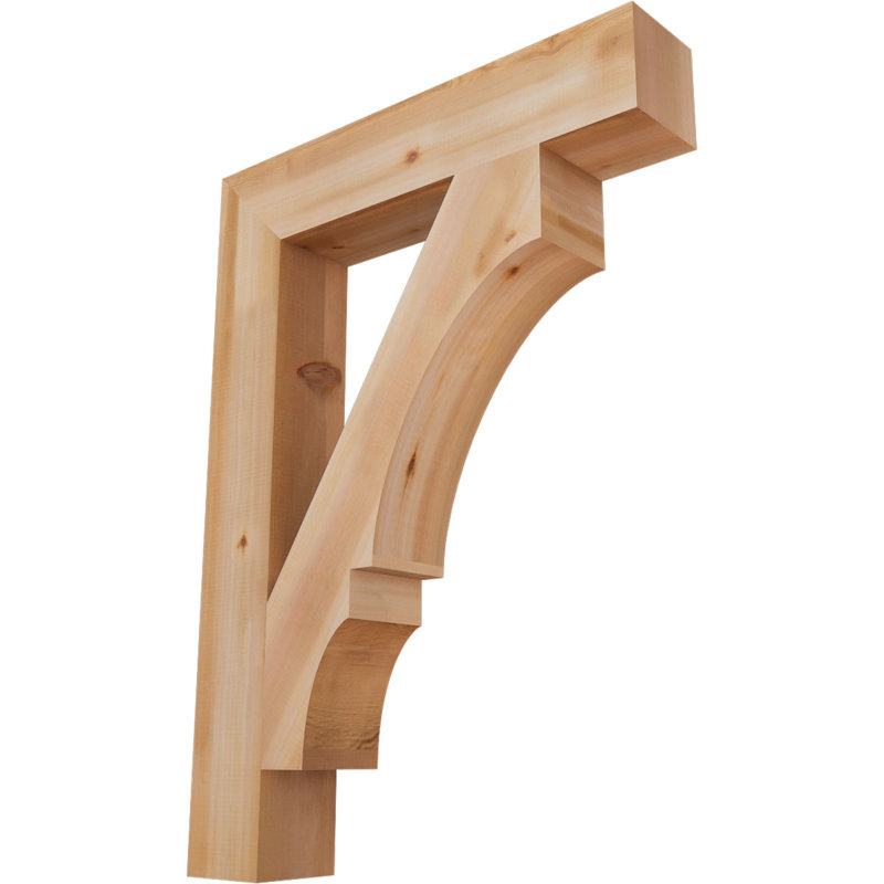 Support de bloc Balboa, Cèdre rouge de l'Ouest lisse, L 5 1/2 po x P 32 po x H 44 po