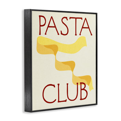  «Pasta Club», estampe numérique encadrée par Daphne Polselli