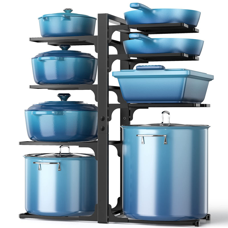 Support à casseroles autoportant Iron Novelty, H 21,06 po x l 18,9 po x P 8,07 po
