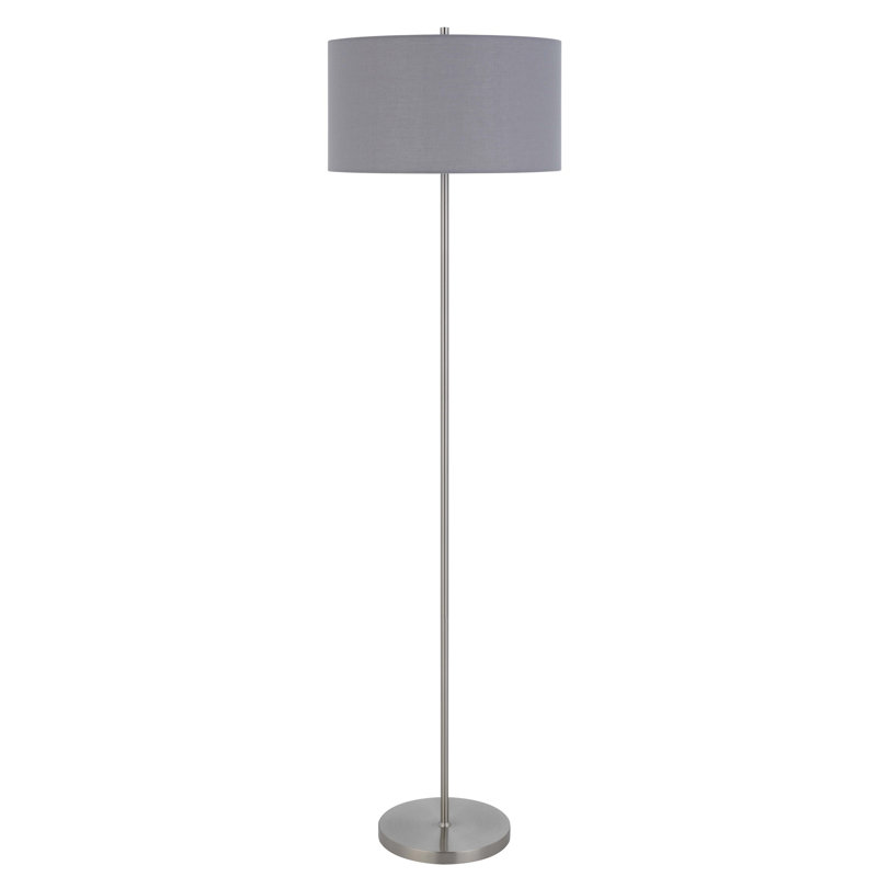 Quamar 58.75'' Traditional Floor Lamp, Gray