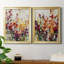 Fleurs sauvages I - ensemble de 2 peintures sur toile encadrées-1762604335-1762604333
