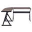 Mckain L-Shaped Metal Base Writing Desk