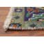 Tapis traditionnel rose à motif floral 4 x 6