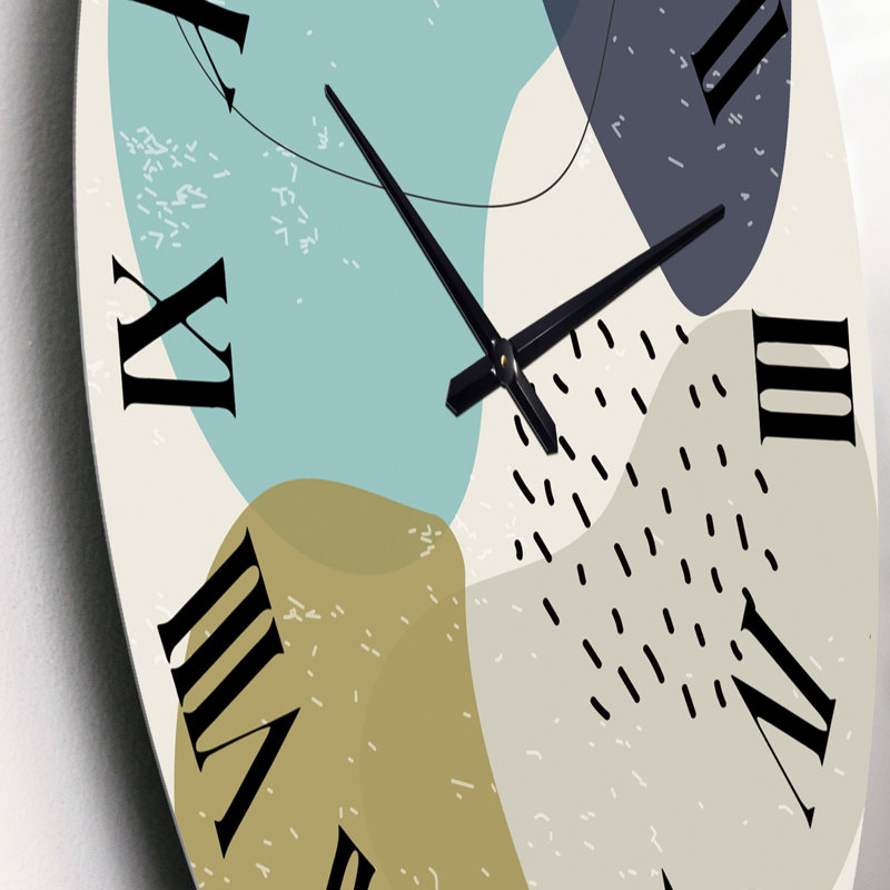 Minimal élémentaire organique et géométrique compostions XXXVIII - horloge murale moderne, Petit