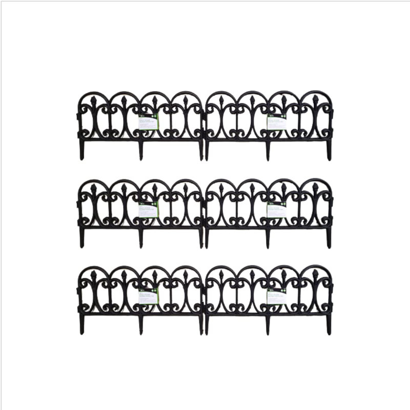 Samuel Alexander 23 cm H x 23 cm W Plastic Lawn Edging Fencing with 6 Panel(s) Included