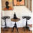 Elinna Swivel Adjustable Height Counter Stool with Metal Frame-2139929105