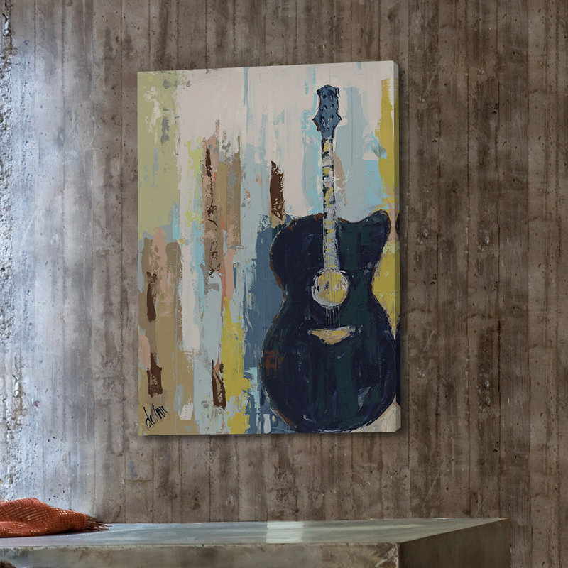 « rouge-gorge de café ii », reproduction d’art sur toile tendue, H 36 po x l 24 po x P 1,5 po