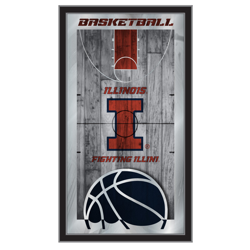 « basket mirror », impression encadrée NCAA, Illinois