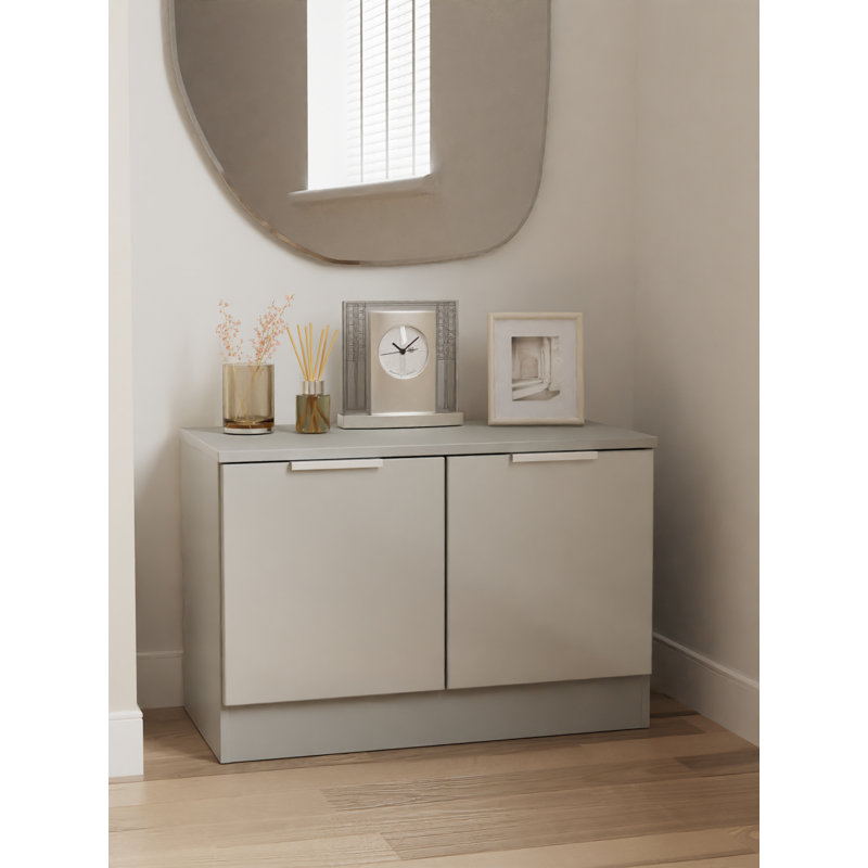 Berchman Unfinished TV Stand for TVs up to 32", Grey