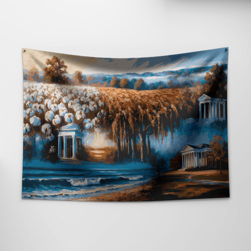 Tapisserie murale de l'Alabama, 68 po x 80 po