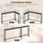 L-Shaped Console Table With Built-In Power Strip, USB Ports, And Flexible Assembly Options For Living Room, Hallway, Or Behind Sofa-2123776720