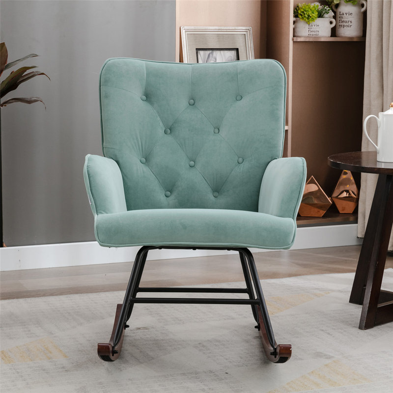 Chaise berçante McRae-Helena, Vert menthe