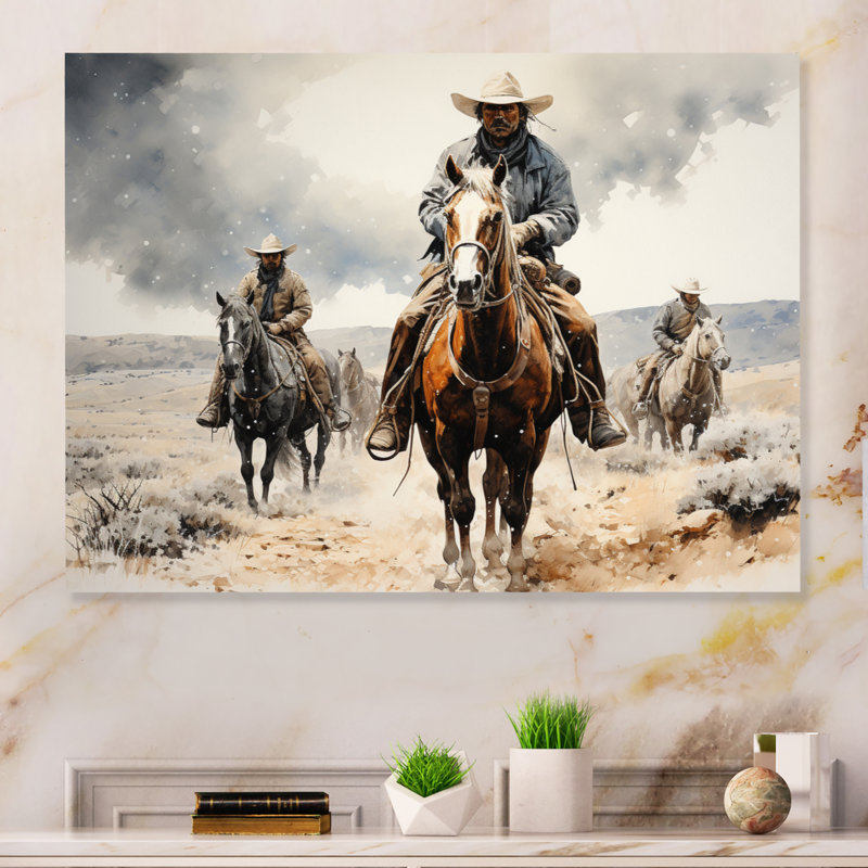 Western Dust and Grit I - Décoration murale en métal Western, H 12 po x l 20 po x P 1 po