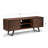 Lowry 63"W Solid Acacia Wood Industrial TV Stand for TVs up to 70" with 2 Cabinets and Open Shelf-650224529