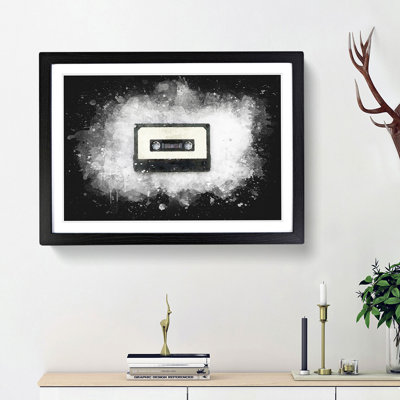 Retro Style Cassette Tape - Picture Frame Graphic Art