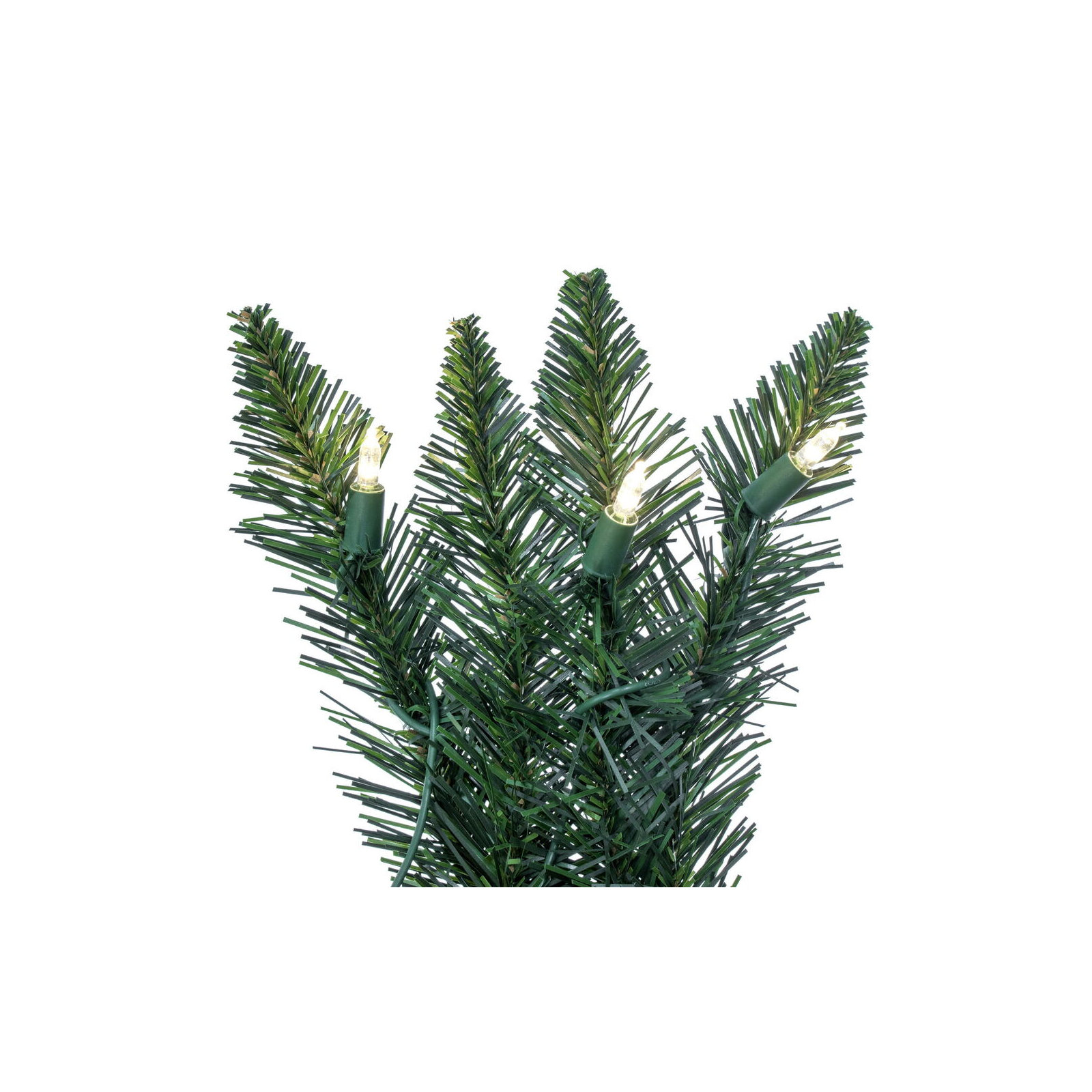 Peabody Artificial Fir Wreath, 42" H x 42" W x 3" D,  Warm Clear