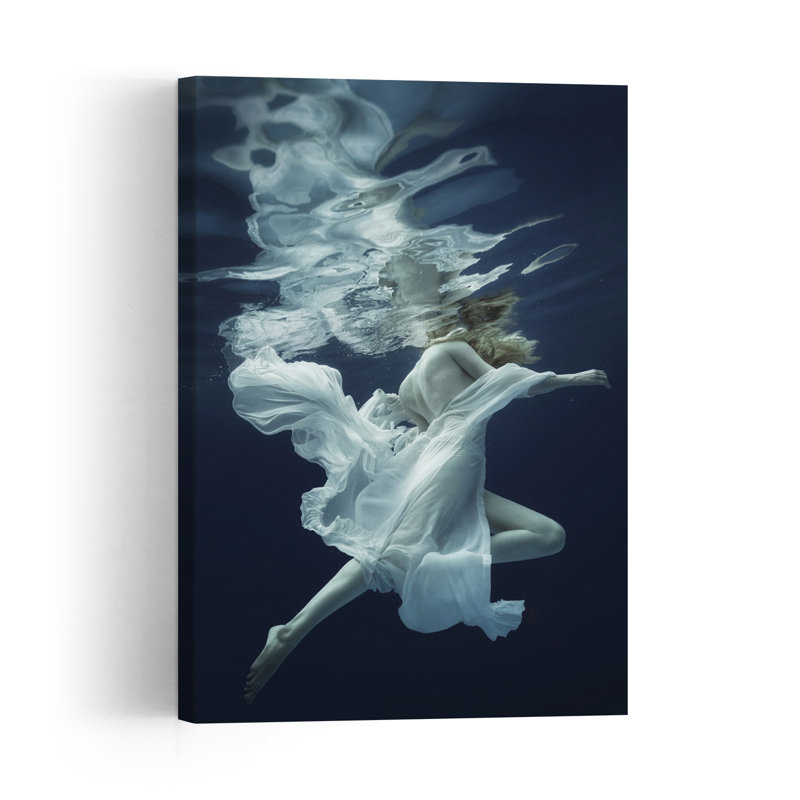 «Underwater Dream Dance Elegant Ethereal Peaceful», reproduction d'art murale, H 48 po x l 32 po