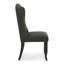 Ensemble de 2 chaises d'appoint Ashford, gris et noir antique rustique