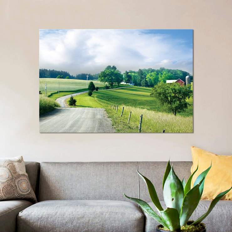 «Farm and Country II», reproduction de photo sur toile, H 18 po x l 26 po x P 1,5 po, Toile tendue, Pas de tapis