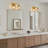 Dimmable Bathroom Vanity Lights With Clear Shade-1880891558