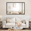 Oversized Rectangle Bathroom Mirror with Black Frame
