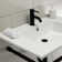 Ceramic Rectangular Console Bathroom Sink with Overflow