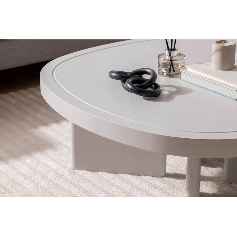Table basse moderne grise 36,2 po x 13,8 po x 36,2 po | 100% panneau de fibres à densité moyenne avec pieds robustes en bois, capacité de charge de 22 lb | Conception élégante de couleur unie - parfaite pour le salon et les espaces contemporains