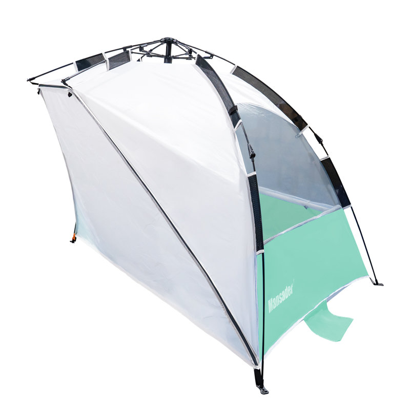 Tente de plage automatique Premium Premium avec protection solaire Upf 50+, Six personnes, Vert