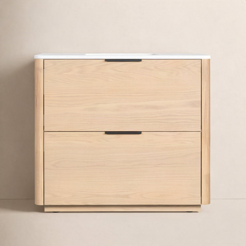 36" Single Sink Neville Vanity, Natural