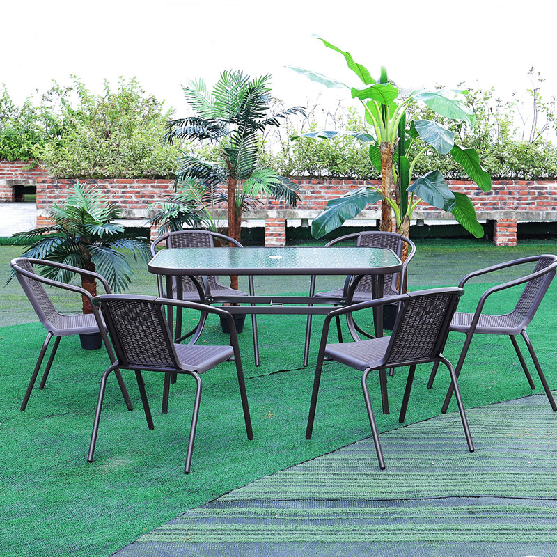 Aram Stacking Patio Dining Armchair