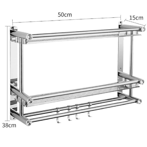 Lexie-Mae Drill & Screw Mount Stainless Steel Shower Caddy Rebrilliant