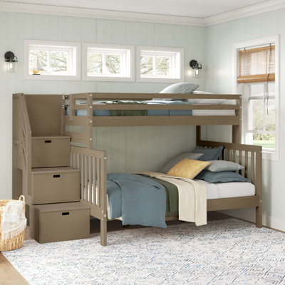 Haussman Kids Twin Over Full Bunk Bed with Drawers