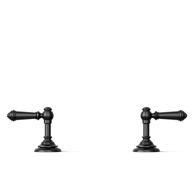 Artifacts Bathroom Sink Lever Handles, Noir mat