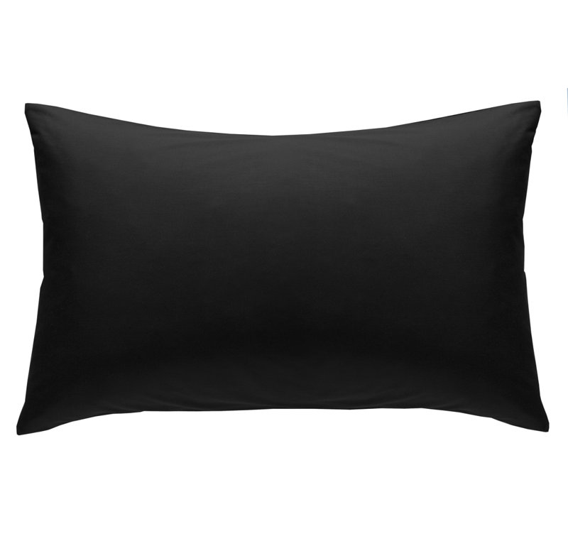 Easy Iron Percale Base Valance Sheet, Black