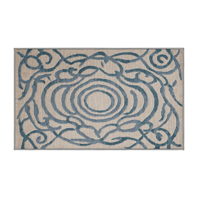 Machine Washable Grey Area Rug