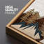«Western Wood Effect Landscape Geometric Mountain Landscape», incrustation en bois sur toile-111375393-98041964